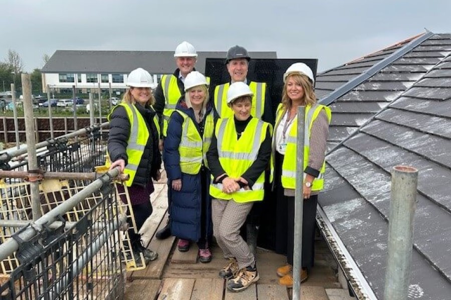 Oyster celebrates Midsomer Norton topping out 