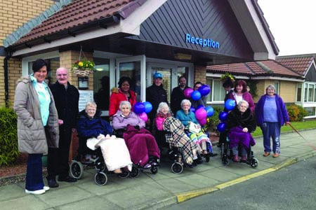 Residents walk for charity