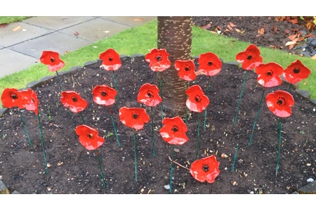 Residents pay tribute with memorial garden