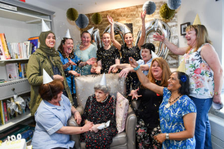 Resident celebrates 100th birthday