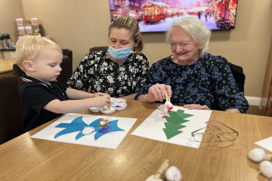 Intergenerational playgroup for Crewe care village