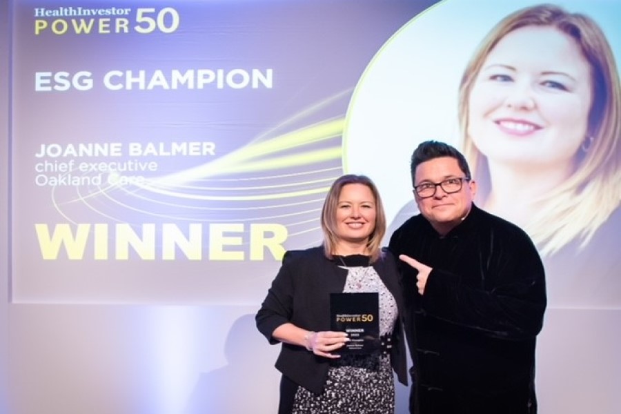 Oakland Care CEO Joanne Balmer named ESG Champion