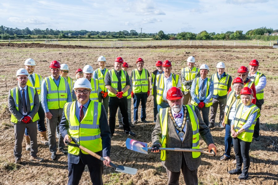 Groundbreaking ceremony for Housing 21 Extra Care development in Suffolk 