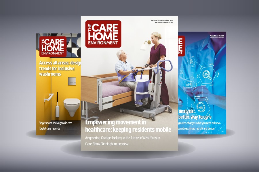 Pick up your copy of The Care Home Environment on Stand L33!