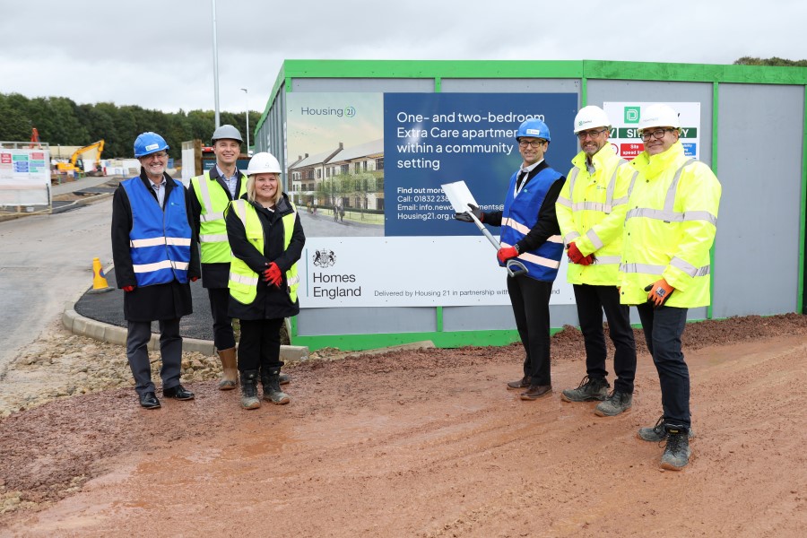 Groundbreaking ceremony for Northamptonshire Extra Care scheme