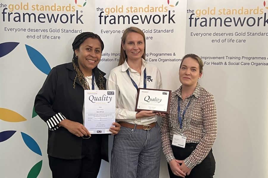 Hartford Care awarded Gold Standards Framework for end of life care